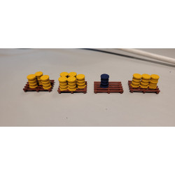 Pallets met vaten Pallets met vaten