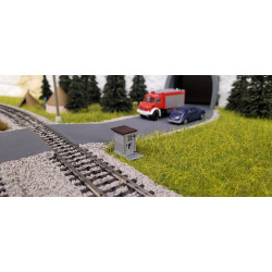 Telefoon gebouw langs het spoor Telefoon gebouw langs het spoor