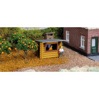 Blokhut / kerstkraampje (met luifel) Blokhut / kerstkraampje (met luifel)